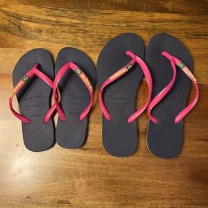 Havaianas Flip Flops Mom Size 6 + Child Size 13